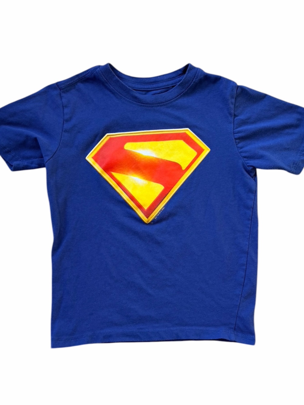 SUPERMAN Blue Logo T Shirt